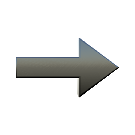 Right Arrow  3D Illustration