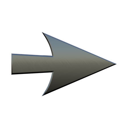 Right Arrow  3D Illustration