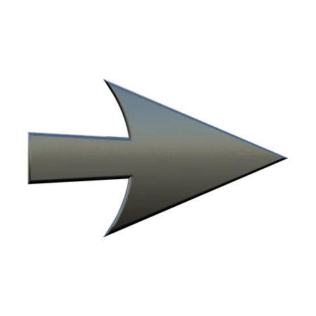 Right Arrow  3D Illustration