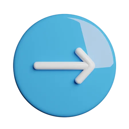 Right Arrow Direction 3D Icon
