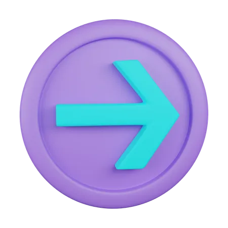 Right Arrow 3 D Icon Contains PNG BLEND GLTF And OBJ Files 3D Icon