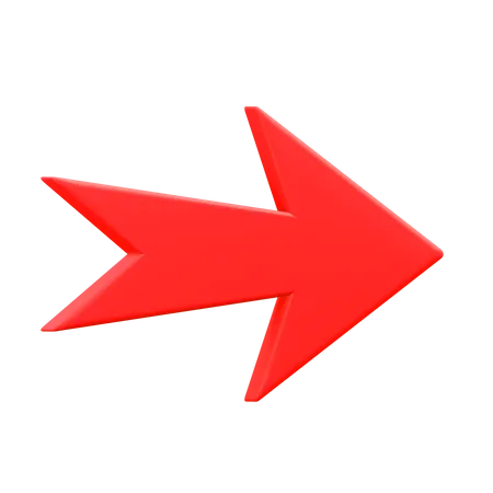 Arrow 3 D Icon Illustration With Transparent Background 3D Icon