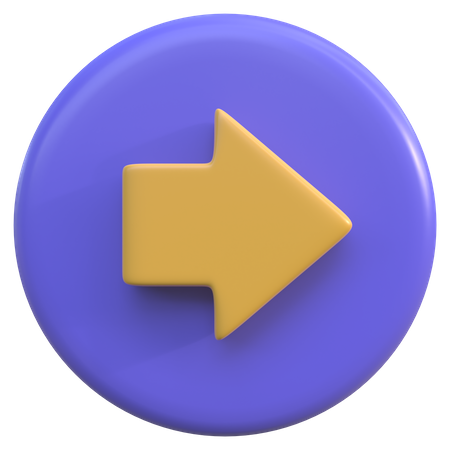 Right Button  3D Icon