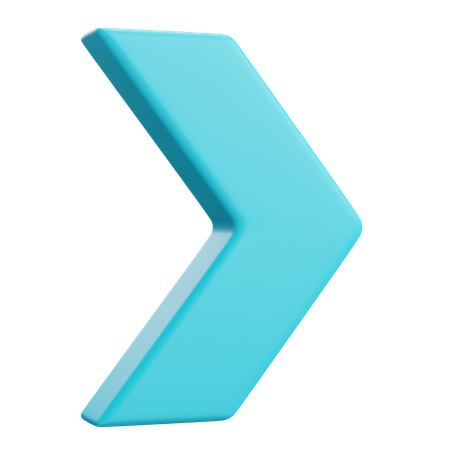 Right Chevron Arrow  3D Icon