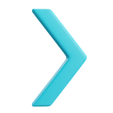 Right Chevron Arrow 3D Icon