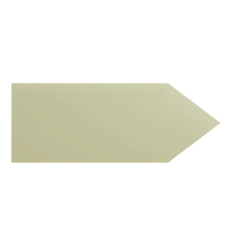 Right Concave Arrow  3D Icon