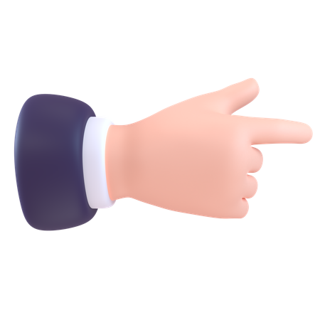 Right Direction Finger  3D Icon