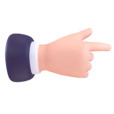 Right Direction Finger 3D Icon