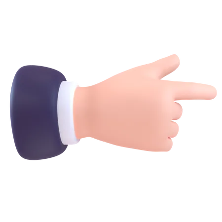 Right Direction Finger 3D Icon