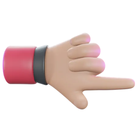 Right Direction Showing Finger  3D Illustration