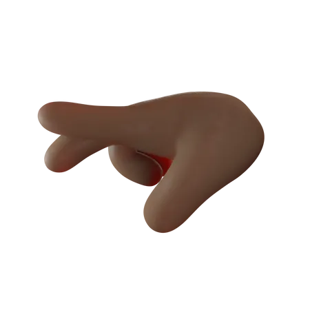 Right Direction Showing Gesture  3D Illustration