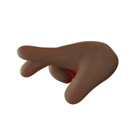 Right Direction Showing Gesture 3D Illustration