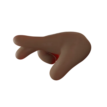 Right Direction Showing Gesture 3D Illustration
