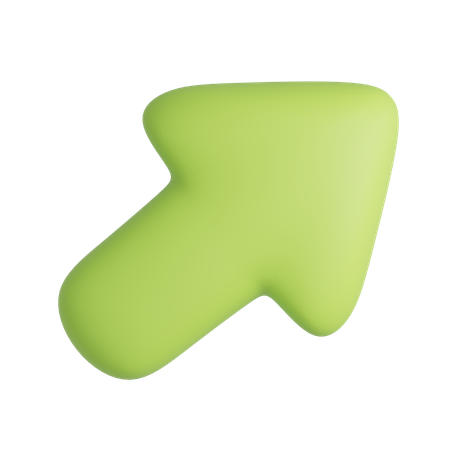 Right Growth Up  3D Icon
