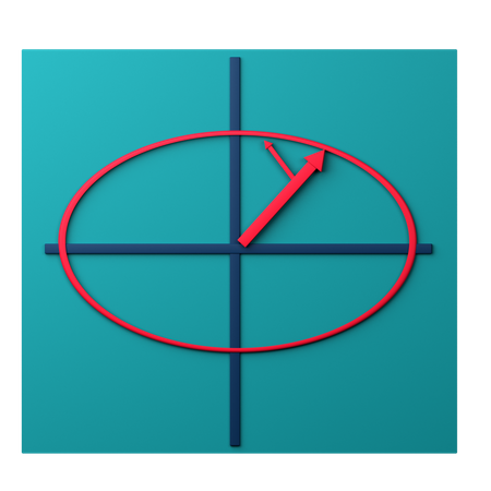 Right Handed Elliptical Polarization  3D Icon