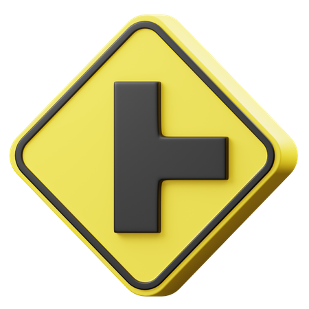 Right Intersection 3D Icon