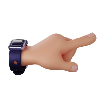 Right Pointing Hand  3D Icon