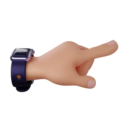 Right Pointing Hand  3D Icon