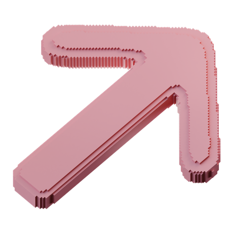 Right Top Arrow  3D Icon