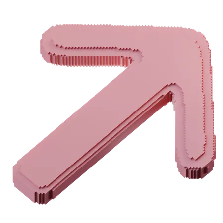 Right Top Arrow  3D Icon
