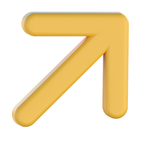 Right Top Arrow  3D Icon