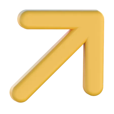 Right Top Arrow  3D Icon