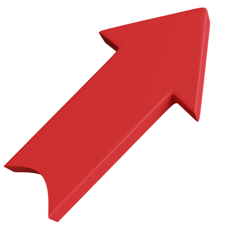 Right Top Arrow  3D Icon