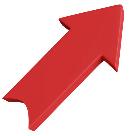 Right Top Arrow  3D Icon