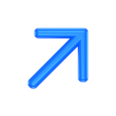 Right Top Arrow  3D Icon