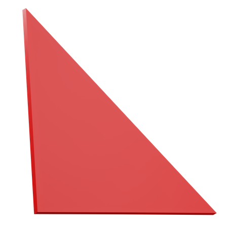 Right Triangle Shape  3D Icon