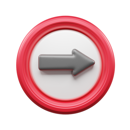 Right Turn  3D Icon