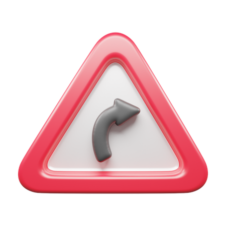 Right Turn  3D Icon