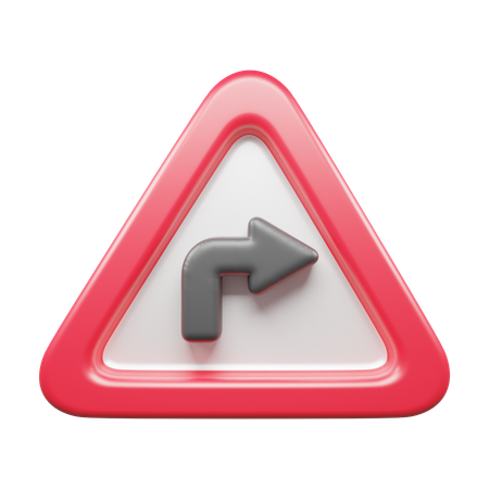 Right Turn  3D Icon