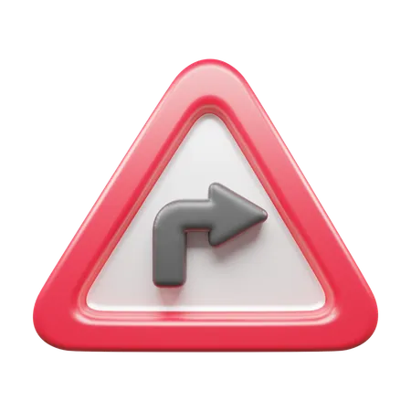 Right Turn  3D Icon