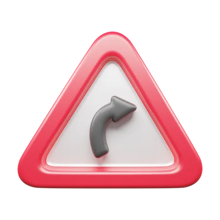 Right Turn  3D Icon