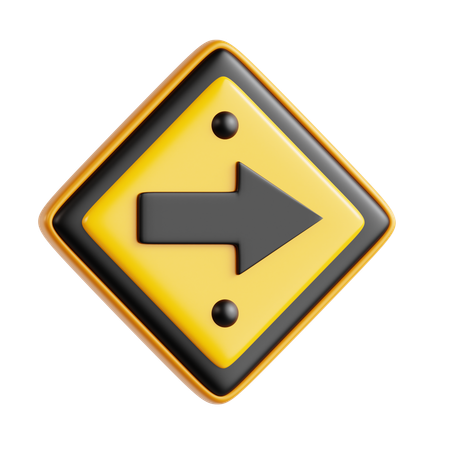 Right Turn  3D Icon