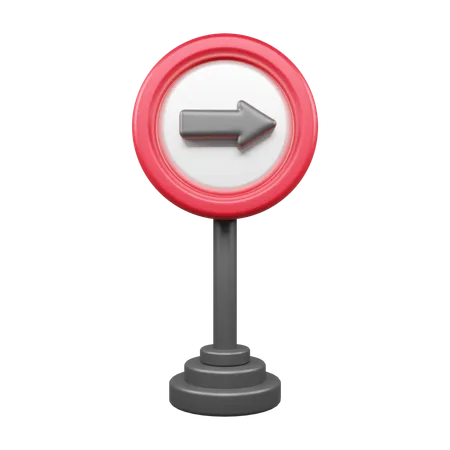 Right Turn  3D Icon