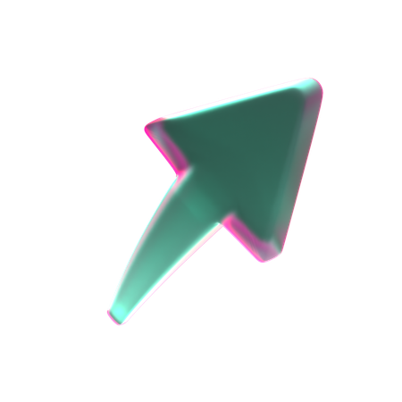 右上矢印  3D Icon