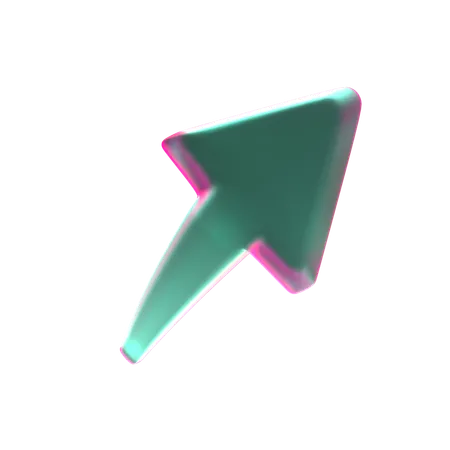 右上矢印  3D Icon