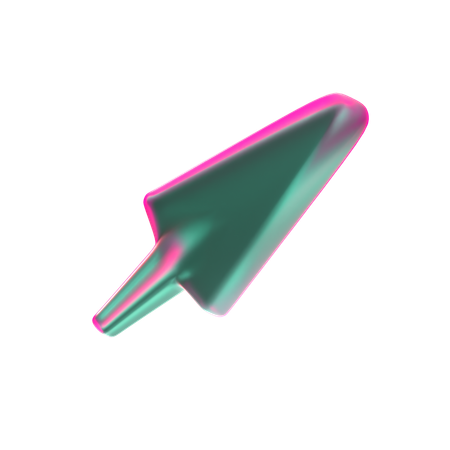 右上矢印  3D Icon