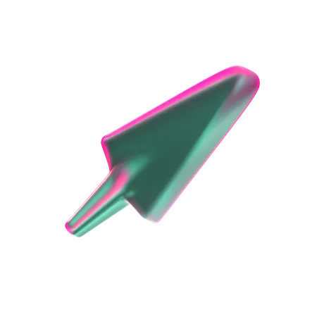 右上矢印  3D Icon