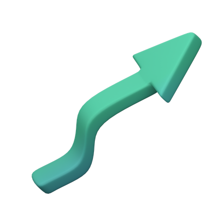 右上矢印  3D Icon