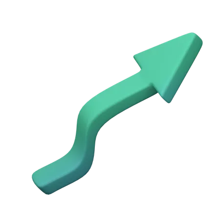 右上矢印  3D Icon