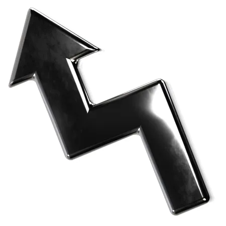 Right Up Arrow  3D Icon