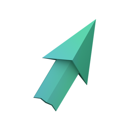 Right up arrow  3D Icon