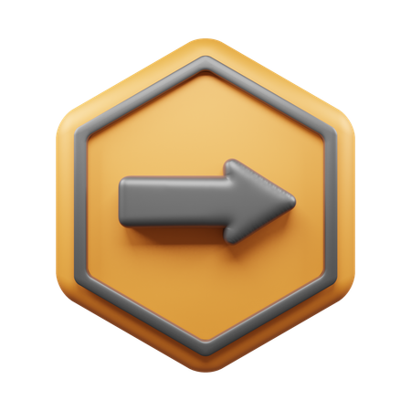 Right Way  3D Icon