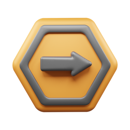 Right Way  3D Icon