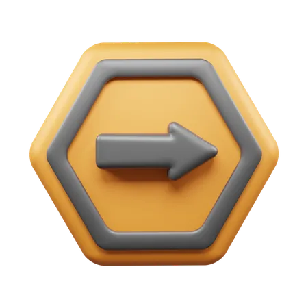 Right Way  3D Icon