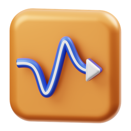 Right Zigzag Arrow  3D Icon