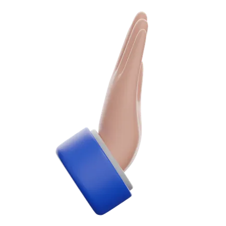 Rightwards Pushing Hand  3D Icon